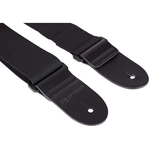 Protec Guitar Strap with Leather Ends and Pick Pocket