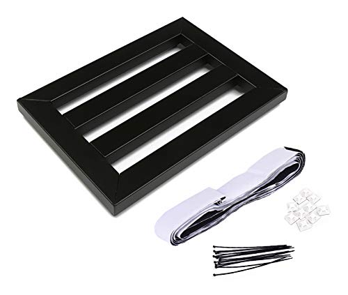 Timiy 37x27x3cm Aluminum Alloy Guitar Effect Pedal Board with Magic Tape Accessory (medium size)