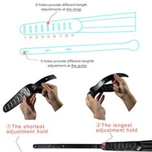 Guitar Strap Neoprene Soft 3.5in for Bass Acoustic Electric Guitar - Image 6