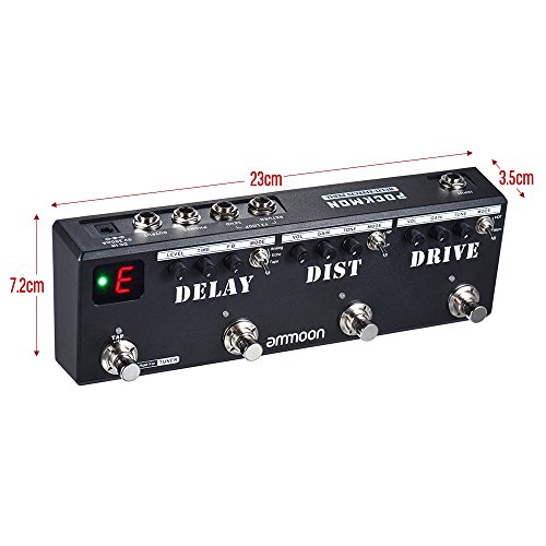 ammoon Guitar Effect Pedal POCKMON Multi-Effects Pedal Strip