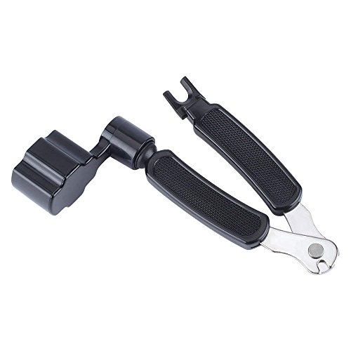【Best Deals】OriGlam 3 IN 1 Multifunctional Guitar Tool Guitar String Winder + String Cutter + Pin Puller Instrument Accessories