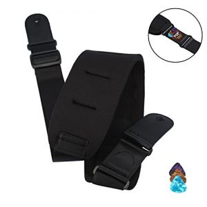 Bass Strap Padded Guitar Strap with Leather Ends - Image 4