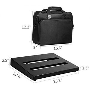 Soyan Medium Size Metal Pedal Board 13.8” x 10.6” with Carrying Bag - Image 2
