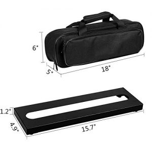 Soyan Micro Metal Guitar Pedal Board 15.7” x 4.9” - Image 5