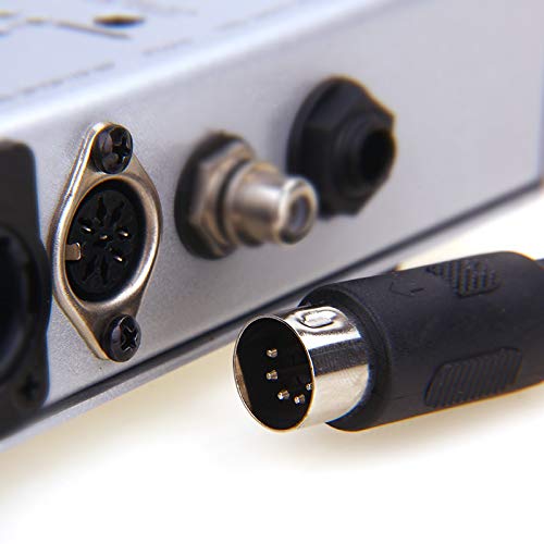 MOBOREST 3.5mm(1/8inch) TRS to 5-Pin DIN MIDI Cable Adapter Connect