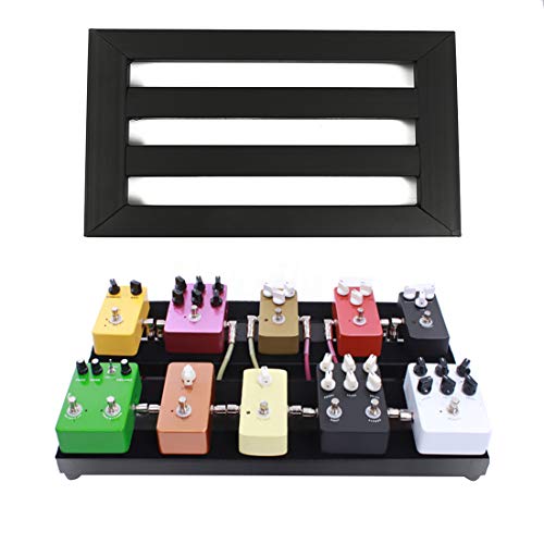 Timiy 37x27x3cm Aluminum Alloy Guitar Effect Pedal Board