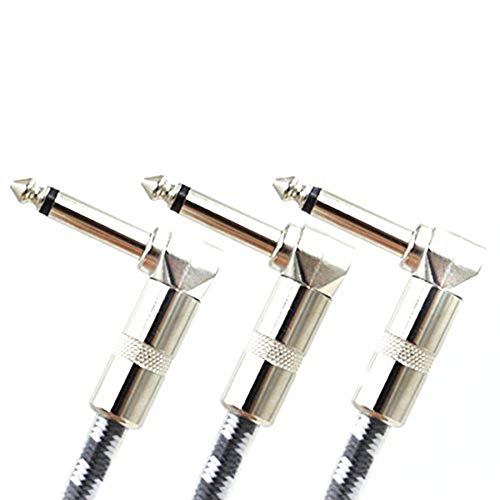 3 Piece 1 Feet Guitar Patch Cable for Pedal Board Effects