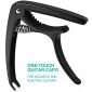 Tontomtp Guitar Capo for Acoustic Guitar,guitar capo for acoustic and electric guitar ukulele Capo(Black)