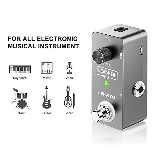 LEKATO Electric Guitar Looper Effect Pedal Loop Pedal