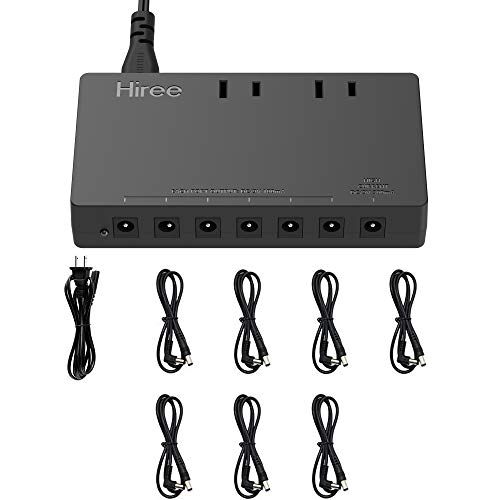 Hiree Guitar Pedal Power Supply 7 DC Output for 9V Effect Pedal Board