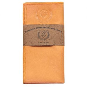 MI&VI Synthetic Chamois Microfiber Instrument Cleaning & Polishing Cloth for Violin, Viola, Cello, Bass, Guitar 12x12in (Tangerine-Orange)