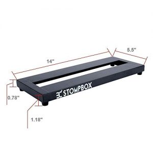Organize Your Rig with ENO Ex Stompbox Mini Guitar Pedalboard – 14” Portable Aluminium Pedal Board - Image 4