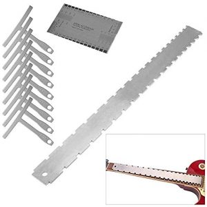 Activists Guitar Notched Straight Edge Luthier Tools String Action Gauge and Radius Gauge Guitar Setup Tools