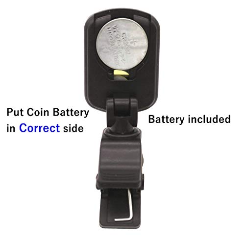 MOREYES Tuner Clip on Chromatic, Guitar, Bass, Violin, Ukulele