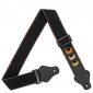 BestSounds Guitar Strap, 100% Soft Cotton Guitar Straps With 3 Pick Holders For Bass, Electric & Acoustic Guitar (Black)