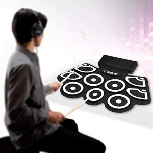 BABY JOY Electronic Roll Up Drum Kit w/ 9 Electric Drum Pads - Image 3