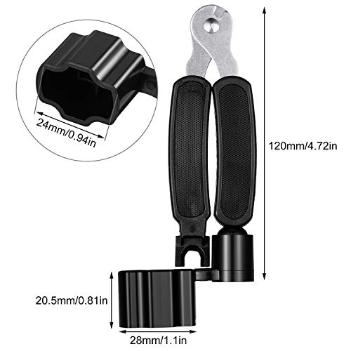 4 Pieces Multifunctional Guitar String, Winder String Cutter