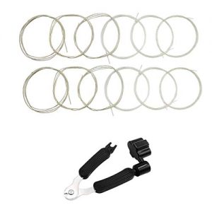Clear Nylon Classical Guitar Strings 2 full sets with 1pc 3 in 1 Guitar Restringing Tool Including Guitar String Winder Guitar String Cutter Guitar Pin Puller