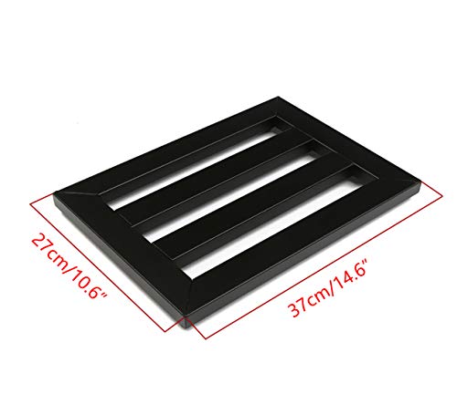 Timiy 37x27x3cm Aluminum Alloy Guitar Effect Pedal Board