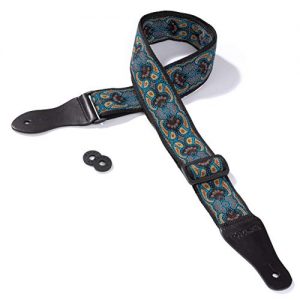 KLIQ Vintage Woven Guitar Strap for Acoustic and Electric Guitars - Image 3