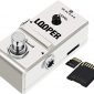 Amuzik Tiny Looper Effect Pedal Loop Pedal for Electric Guitar, Guitar Effects Pedal, 10 Minutes of Looping Unlimited Overdubs 8G SD Card inside easy and quick