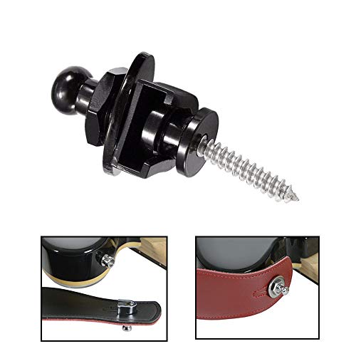 Wolfride 4 PCS Guitar Strap Locks and Buttons – Secure Your Guitar with Quick Release Mechanism