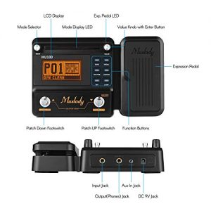 Pedal,Guitar Multi-effects Processor,Muslady Electric Guitar - Image 6