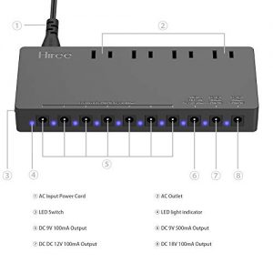Hiree Guitar Pedal Power Supply Adapter Station Distributor - Image 3