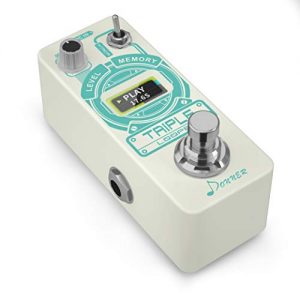 Donner Triple Looper Guitar Effect Pedal with Time Progress Bar Display 3 Slots for Saving Loop Tracks