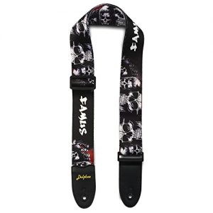 Dulphee Guitar Strap Skull Design Cool Polyester Shoulder Strap for Bass - Image 4