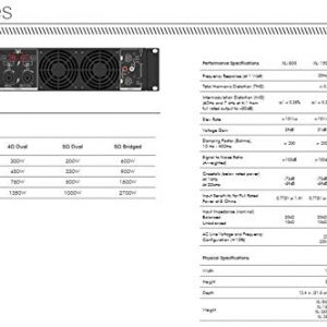 Crown XLi800 300-Watt Power Amplifier – Superior Flexibility & Cooling for Professional Audio Systems - Image 4