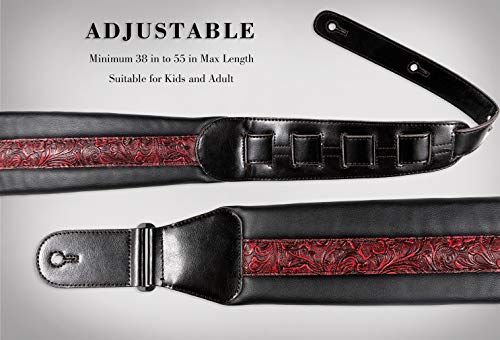 Guitar Strap Neoprene Soft 3.5in for Bass Acoustic Electric Guitar