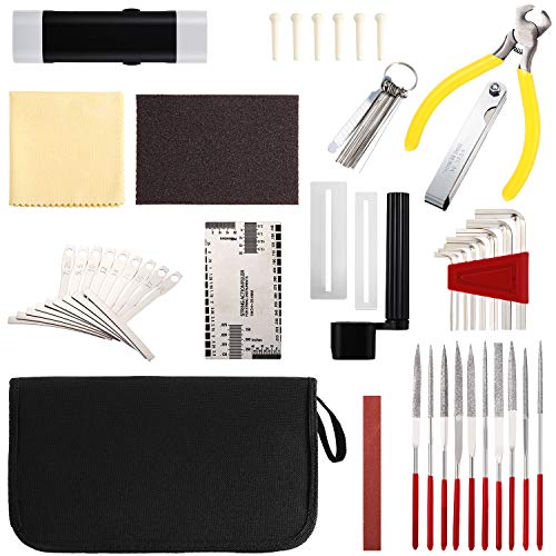 42 Pieces Complete Guitar Repairing Maintenance Tool Kit
