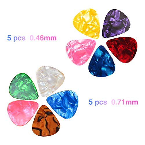 URlighting 8 Pcs Guitar Finger Picks Thumb Picks