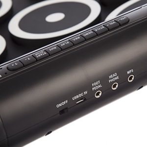 RockJam Portable MIDI Electronic Roll Up Drum Kit - Image 3