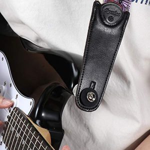 Eyeshot Guitar Strap Adjustable Denim Print Guitar Strap - Image 4