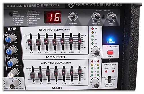 Rockville 12 Channel 4800w Powered Mixer