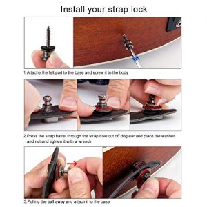 Guitar Strap Locks Straplocks Buttons for Electric Bass Guitar Parts - Image 4