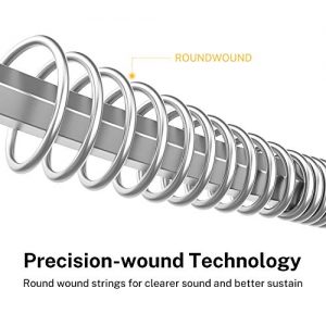 Donner Electric Guitar String Nickel, Wound High Carbon Hex Steel - Image 4