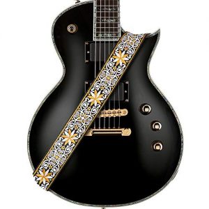 Amumu Hootenanny Embroidery Guitar Strap Yellow Cotton for Acoustic - Image 6