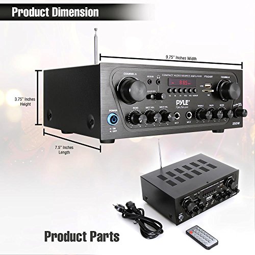 Pyle Upgraded Karaoke Bluetooth, Channel Home Audio Sound