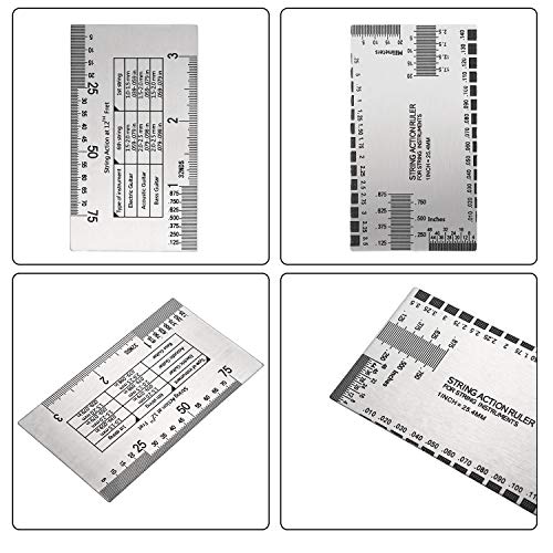 15 Pieces Guitar Luthier Tools Set, Including Guitar Radius Gauge