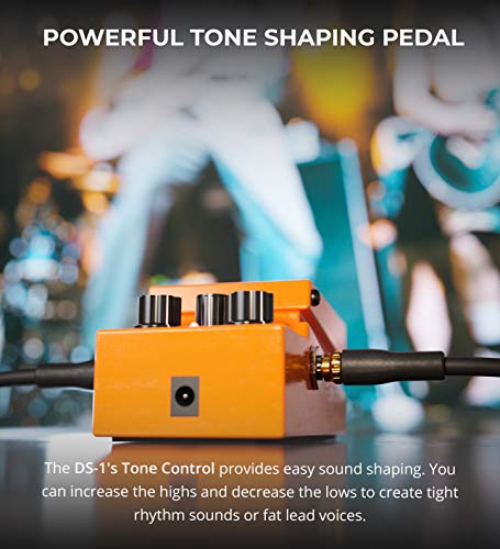BOSS Distortion Pedal Bundle with Blucoil Slim