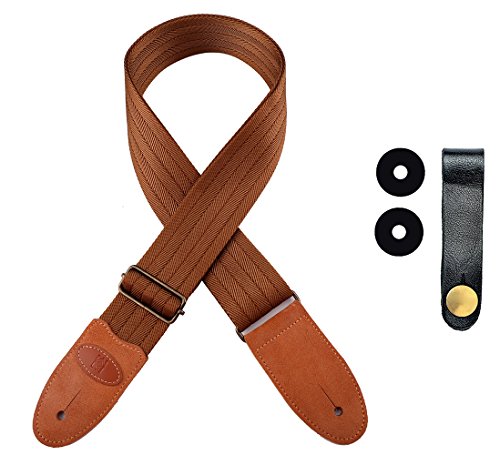 Guitar Strap with Suede Leather Ends for Electric Guitar
