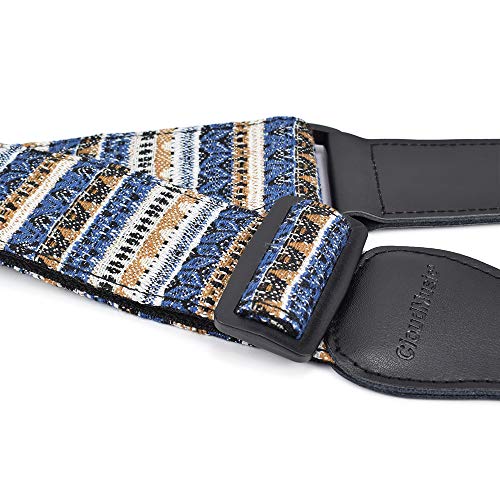 Banjo Playing Experience with our Blue and White Striped Jacquard Woven Banjo Strap
