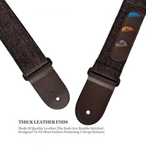 iDelta Guitar Strap Vintage Woven Style Adjustable - Image 3
