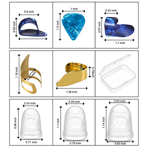 58 Piece, Guitar Picks Thumb Finger Pick