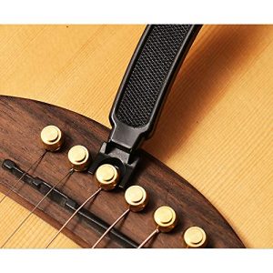 MaiKeEr 2 Pcs Black and Orange Guitar String Winder Cutter and Bridge - Image 2
