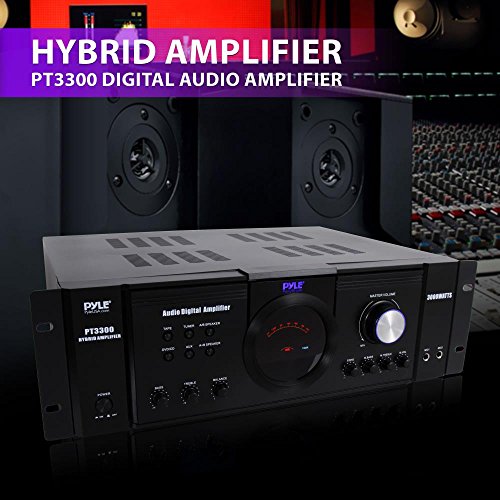 Pyle 3000 Watt Premium Home Audio Power Amplifier