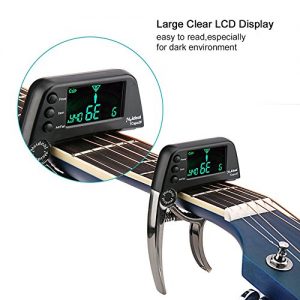 Guitar Tuner Capo, 2 in 1 Electric Guitar Capo Tuner with LCD Screen - Image 5